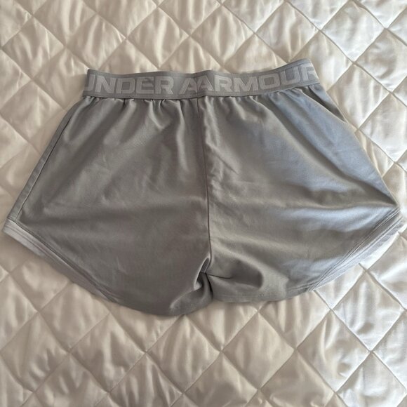 Under Armour Womens Size Small Gray Elastic Waist Play Up Shorts Running Loose - Picture 7 of 8